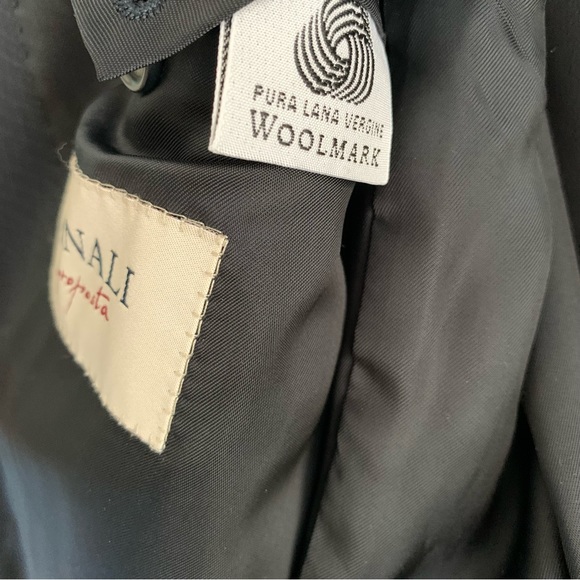 Canali Proposta Super 120’S Mens Tailored Wool Plaid Tall Sport Coat Blazer 44L - Picture 6 of 14